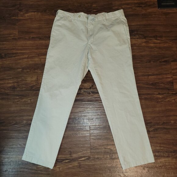 Polo Ralph Lauren Pants Mens 36x30 Tan Stretch Custom Fit Double Button - Picture 6 of 16